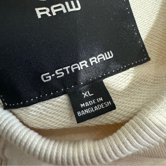 G-star Raw Heavy Hodson organic cotton Sweatershirt in ecru - Picture 8 of 13